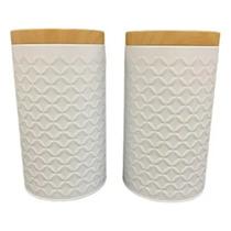 Potes Porta Mantimentos Jogo De Lata Em Alumínio 2 Peças