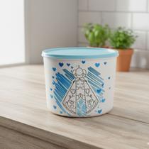 Potes porta mantimentos nossa senhora multiuso 2l container redondo