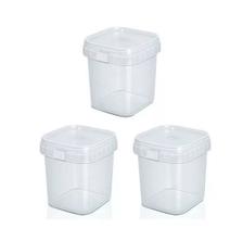 Potes Quadrados 220ml Bolo No Pote Lacre 100un Transparente - Mor Potes Quadrados 220ml Bolo No Pote Lacre 100un Transparente - Mor