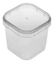 Potes Quadrados Bolo No Pote Plástico 220ml 10 Potinhos Plastilania