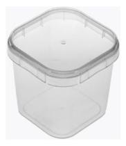 Potes Quadrados Bolo No Pote Plastilania 220ml - 10 Unid. Cor Transparente Potes Quadrados Bolo No Pote Plastilania 220ml - 10 Unid. Cor Transparente
