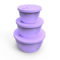 Potes Redondos Decora Conjunto 3 Peças Cor ul