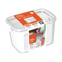 Potes Slim Herméticos Tampa Com Trava e Separador de Água Interno Para Frutas e Saladas