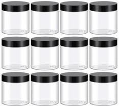 Potes TUZAZO 120ml Recipientes Plásticos Transparentes para Cosméticos Pack de 12