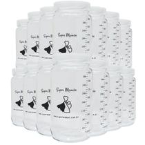 Potes Vidro para Armazenar Leite Materno Graduados 300ml 24UND
