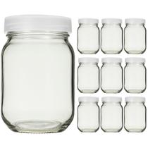 Potes Vidro para Armazenar Leite Materno Vidro Liso 200ml 10UND