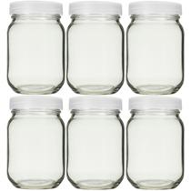 Potes Vidro para Armazenar Leite Materno Vidro Liso 200ml 6UND Potes Vidro para Armazenar Leite Materno Vidro Liso 200ml 6UND