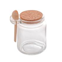 Potes Vidro Porta Tempero Tampa Bambu 8Cm X 8Cm X 9,5Cm Lyor Potes Vidro Porta Tempero Tampa Bambu 8Cm X 8Cm X 9,5Cm Lyor