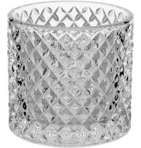 POTICHE 13,5 x 8,5 x 8,5 cm VIDRO TRANSP