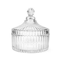 Potiche Bohemia Em Vidro Com Tampa Bomboniere Decoração 14cm Potiche Bohemia Em Vidro Com Tampa Bomboniere Decoração 14cm