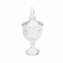 Potiche Bomboniere c/ Pé de Cristal Brandon Lyor 24,511,5cm