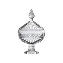 Potiche Bomboniere Palace em cristal com pe D12xA21,2cm Potiche Bomboniere Palace em cristal com pe D12xA21,2cm