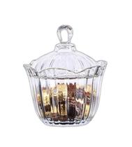 Potiche Bomboniere Vidro Tampa Requinte 18X15