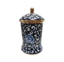 Potiche Classico Maior Porcelana Florais Azul Escuro Formosa