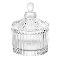 Potiche Cristal Vidro Transparente Baleiro Bomboniere 6,5x9cm Vidro Resistente Potiche Cristal Vidro Transparente Baleiro Bomboniere 6,5x9cm Vidro Resistente