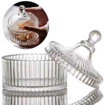 Potiche De Cristal Carousel Bomboniere 15X13cm Baleiro Potiche De Cristal Carousel Bomboniere 15X13cm Baleiro