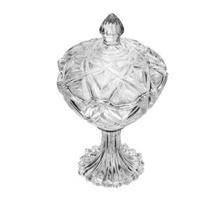 Potiche de Vidro com Pé e Tampa Star 12cm x 21cm - Lyor