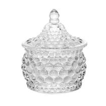 Potiche de Vidro Hat Balls Transparente 8x9,5cm Wolff