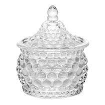 Potiche de Vidro Hat Balls Transparente 8x9,5cm Wolff