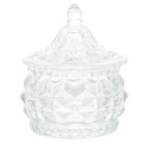 Potiche de vidro hat spikes 8x8x9,5cm