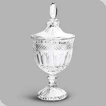 Potiche De Vidro Hauskraft 24 cm Bomboniere Baleiro Decorativa Elegante