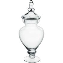 POTICHE DECORATIVO BOMBONIERI HOME&CO VIDRO 44x18x18cm TRANSPARENTE POTICHE DECORATIVO BOMBONIERI HOME&CO VIDRO 44x18x18cm TRANSPARENTE