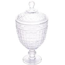 Potiche Decorativo Com Pé De Cristal De Chumbo Tress 14,5X29,5Cm 4413