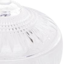 POTICHE DECORATIVO CRISTAL Bomboniere baleiro Wolff c/ tampa POTICHE DECORATIVO CRISTAL Bomboniere baleiro Wolff c/ tampa