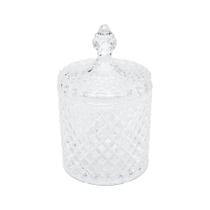 Potiche Decorativo Cristal Tampa Litt 8,5X 8,5X 14,5Cm