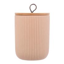 Potiche Decorativo De Ceramica C-tampa De Bambu Lyor Potiche Decorativo De Ceramica C-tampa De Bambu Lyor
