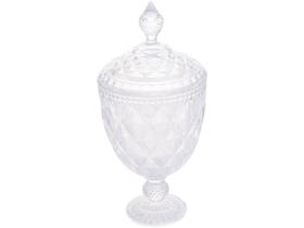 Potiche Decorativo de Cristal 32cm Lyor Diamond