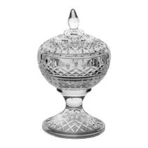 POTICHE DECORATIVO DE CRISTAL C/PÉ LYS TRANSPARENTE 14x22CM - WOLFF POTICHE DECORATIVO DE CRISTAL C/PÉ LYS TRANSPARENTE 14x22CM - WOLFF