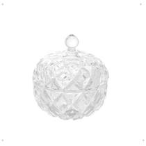 Potiche decorativo de cristal Redondo Diamod 11,5cm - LYOR