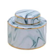 Potiche Decorativo estilo Mármore 16x19cm Eleve o Luxo do seu Ambiente! Potiche Decorativo estilo Mármore 16x19cm Eleve o Luxo do seu Ambiente!