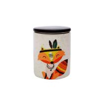 Potiche Decorativo Urban Ceramica Raposa Branco