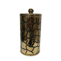 Potiche em Cerâmica com tampa - dourado com preto - 23,5cm - 24162 - 5 - Frontier