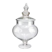 Potiche Flor vidro com pé 12x32cm -L Hermitage Potiche Flor vidro com pé 12x32cm -L Hermitage