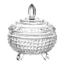 Potiche Framentti em cristal ecológico com pe D18 x A20cm