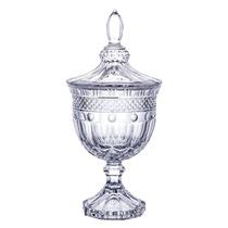 Potiche L'Hermitage Classica Com Pé Em Cristal 26091