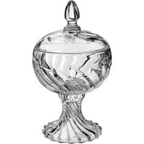 POTICHE REDONDO HOMECO COM TAMPA ECO CRYSTAL 27x15x15cm TRANSPARENTE POTICHE REDONDO HOMECO COM TAMPA ECO CRYSTAL 27x15x15cm TRANSPARENTE
