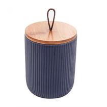 Potiche sem base 10x10x12,5 lyor lines ceramica 2671 Potiche sem base 10x10x12,5 lyor lines ceramica 2671