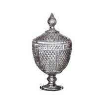 Potiche vidro bico de abacaxi m 15x28cm