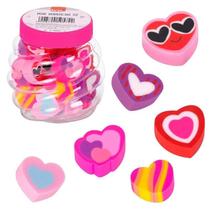 Potinho de mini borachas s2 brw - 24 unidades com 6 modelos diferentes