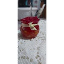 Potinho ou vasinho de vidro para doce de colher borda lisa (50 unidades /25ml) - Valeria artesanato em vidro