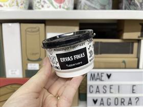 Potinho para Armazenamento de Ervas Finas Tupperware 140ml