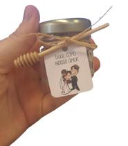 potinho para mel lembrancinha casamento, noivado, bodas 10 pçs
