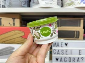 Potinho Tupperware Louro Floral 140 ml com Tampa Verde