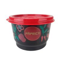 Potinhos de temperos páprica floral da tupperware