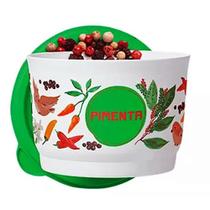 Potinhos de temperos pimenta floral da tupperware Potinhos de temperos pimenta floral da tupperware
