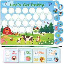 Potty Training Chart Bright Seed Cars com adesivos para meninos Potty Training Chart Bright Seed Cars com adesivos para meninos